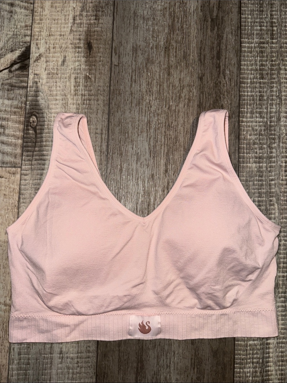 Gloria Vanderbilt Light Pink Wireless Comfort Bralette-size 3X